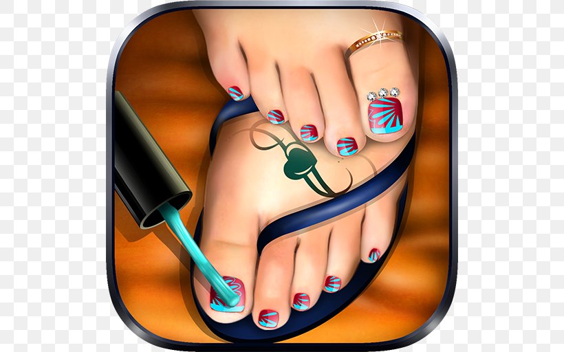 Pedicure Foot Nail Art Salon ! Manicure, PNG, 512x512px, Nail, Android, Art, Finger, Foot Download Free