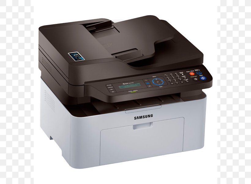 Samsung Xpress SL-M2070FW Multi-function Printer Toner Printing, PNG, 800x600px, Samsung Xpress Slm2070fw, Electronic Device, Fax, Image Scanner, Ink Cartridge Download Free