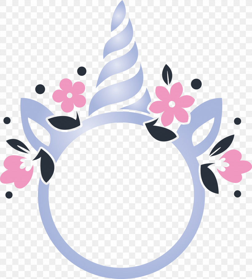 Unicorn Frame, PNG, 2714x3000px, Unicorn Frame, Circle, Hair Accessory, Headgear, Pink Download Free