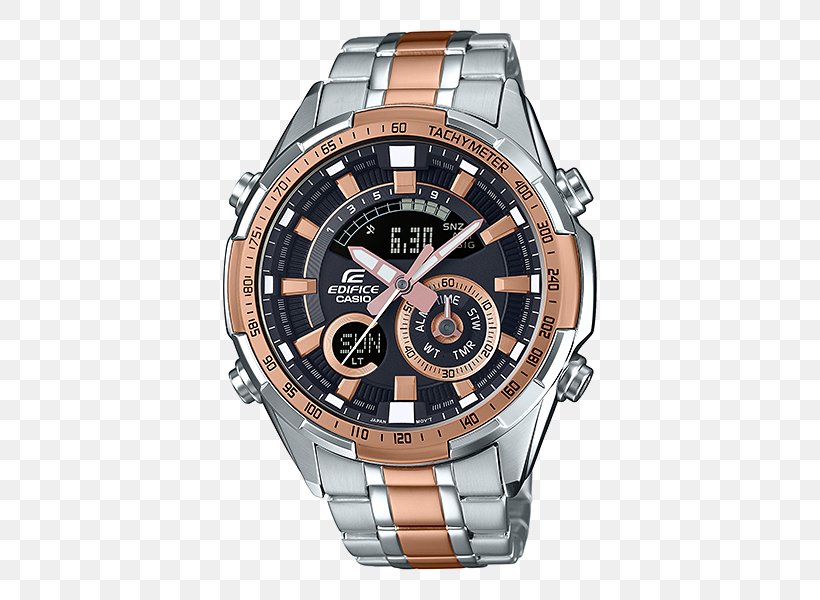 Casio EDIFICE ERA-600 Watch Clock, PNG, 500x600px, Casio Edifice, Analog Watch, Brand, Brown, Casio Download Free