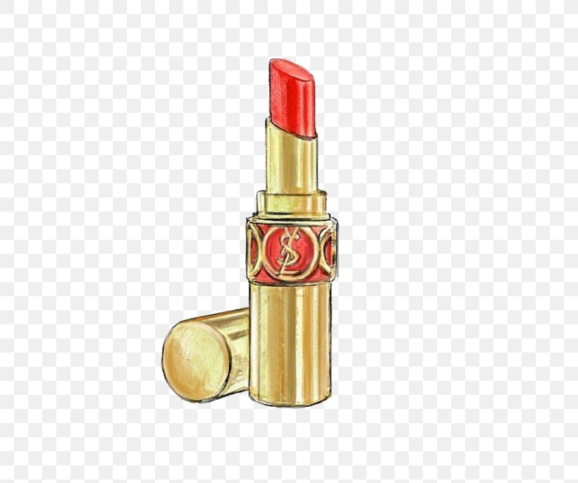 Lipstick Chanel Yves Saint Laurent Cosmetics Watercolor Painting, PNG, 658x685px, Lipstick, Art, Chanel, Color, Cosmetics Download Free