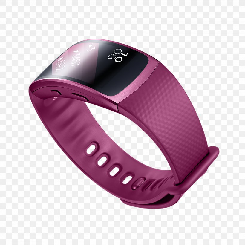 Samsung Gear Fit 2 Samsung Gear Fit2 Activity Tracker, PNG, 3000x3000px, Samsung Gear Fit, Activity Tracker, Fashion Accessory, Global Positioning System, Magenta Download Free