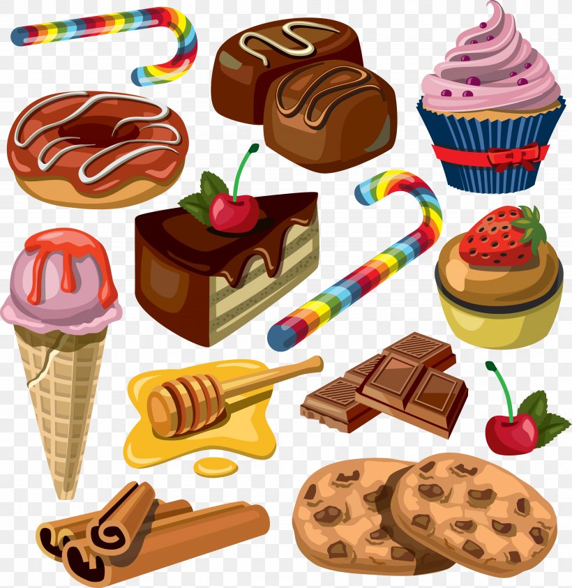 Ice Cream Cones Dessert Clip Art, PNG, 3602x3707px, Ice Cream, Cake, Candy, Chocolate, Chocolate Syrup Download Free