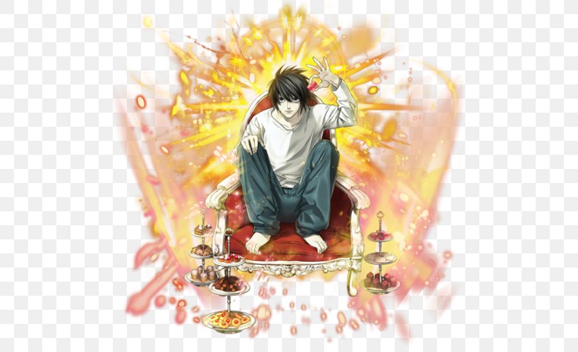Light Yagami Near Rem 逆転オセロニア, PNG, 500x500px, Watercolor, Cartoon, Flower, Frame, Heart Download Free