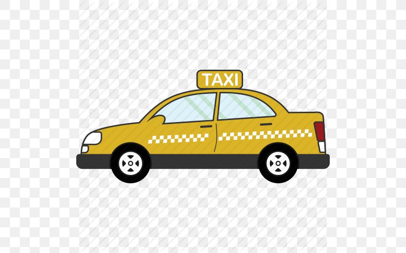 Taxi Cartoon Illustration, PNG, 512x512px, Car, Automotive Design, Brand, Cartoon, Compact Car Download Free