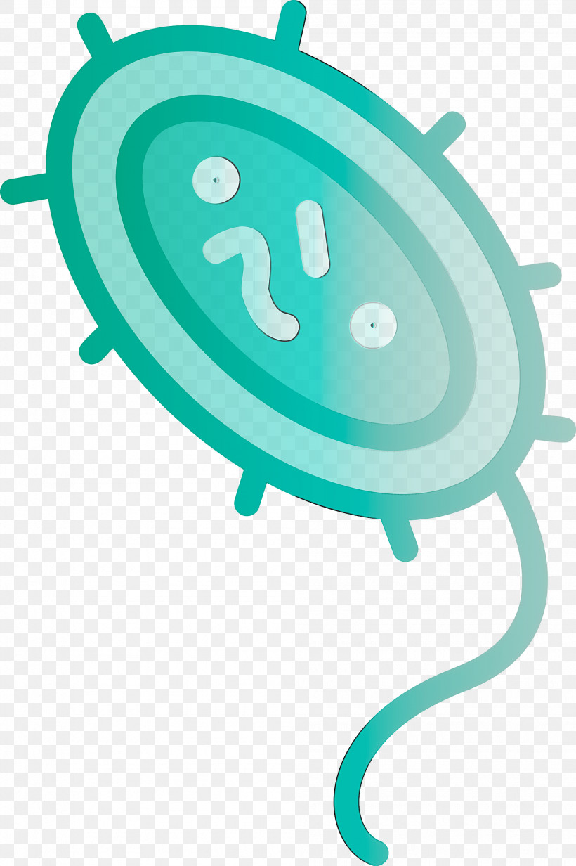 Bacteria Germs Virus, PNG, 1995x2999px, Bacteria, Germs, Turquoise, Virus Download Free