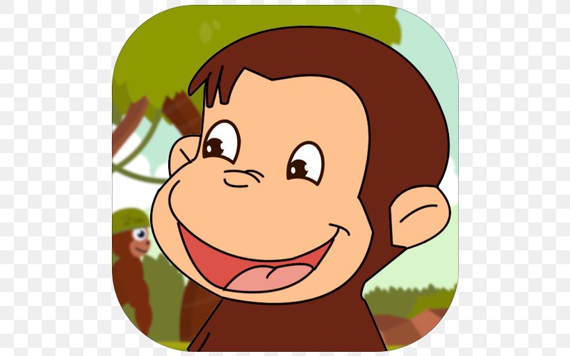 Curious Monkey George : Jungle Adventure Running Jungle Jungle Adventures Banana Island: George Adventure, PNG, 512x512px, Watercolor, Cartoon, Flower, Frame, Heart Download Free