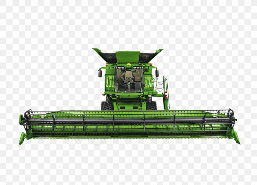 John Deere Combine Harvester Tractor, PNG, 877x633px, John Deere, Agriculture, Combine Harvester, Grass, Harvest Download Free