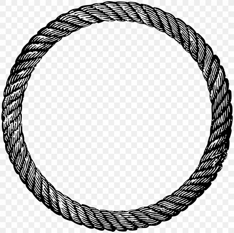 Rope Lasso Clip Art, PNG, 2404x2400px, Rope, Black And White, Body Jewelry, Braid, Chain Download Free