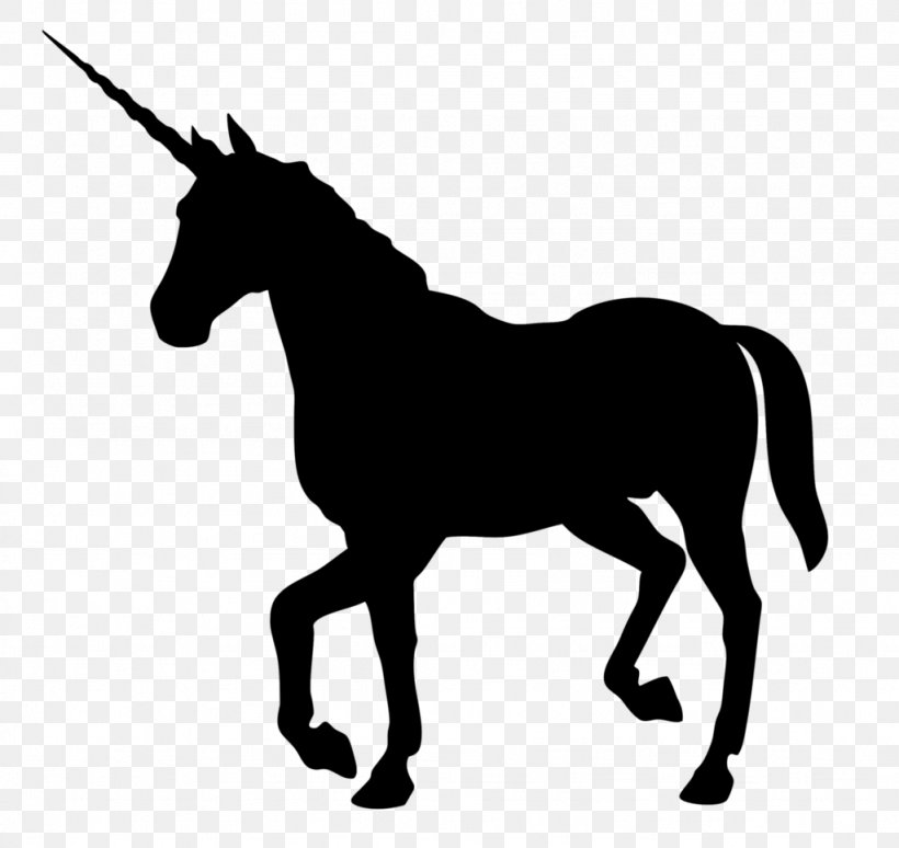 Unicorn Black And White Horse Clip Art, PNG, 1024x967px, Unicorn, Animal Figure, Black, Black And White, Bridle Download Free