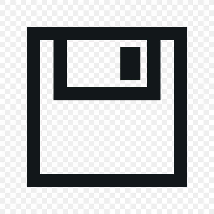 Floppy Disk, PNG, 2000x2000px, Floppy Disk, Area, Black, Brand, Button Download Free