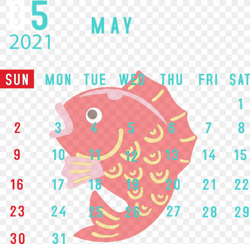 Calendar System Month 2021 May Idea, PNG, 3000x2939px, Watercolor, Angle, Calendar System, Holiday, Idea Download Free
