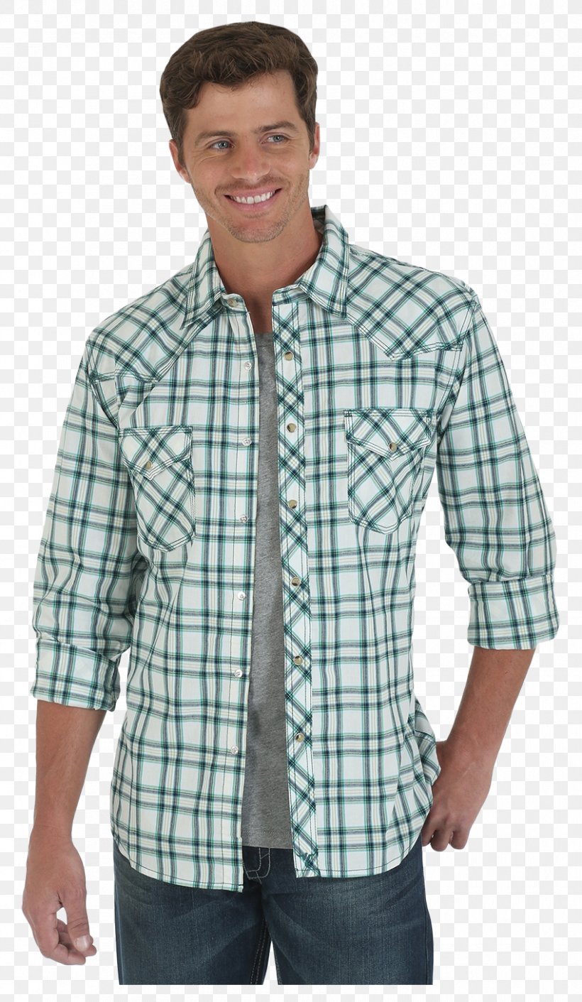 Dress Shirt T-shirt Tartan Neck Turquoise, PNG, 850x1463px, Dress Shirt, Button, Jacket, Neck, Outerwear Download Free