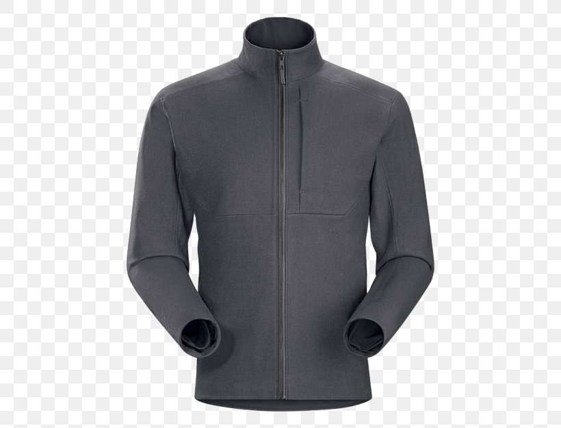Jacket Hoodie Sleeve Arc'teryx Polar Fleece, PNG, 450x625px, Jacket, Active Shirt, Black, Bluza, Clothing Download Free