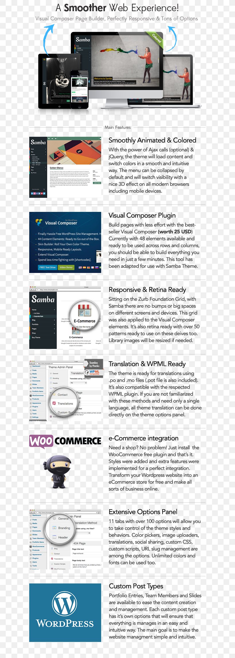 WordPress WooCommerce Widget Theme Plug-in, PNG, 615x2295px, Wordpress, Envato, Media, Menu, Multimedia Download Free
