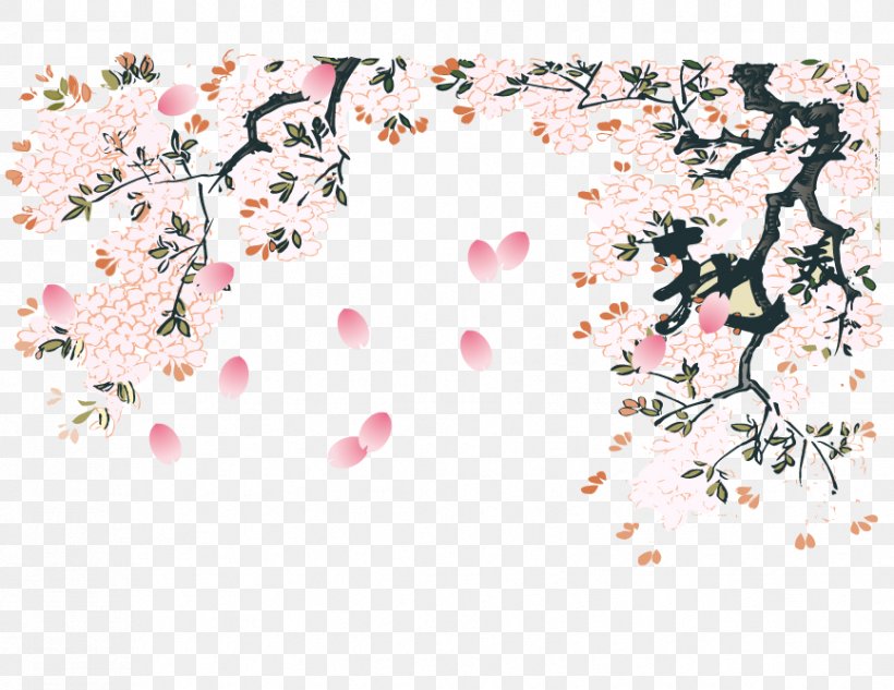 Cherry Blossom Flower, PNG, 866x669px, Blossom, Branch, Cherry Blossom, Floral Design, Flower Download Free