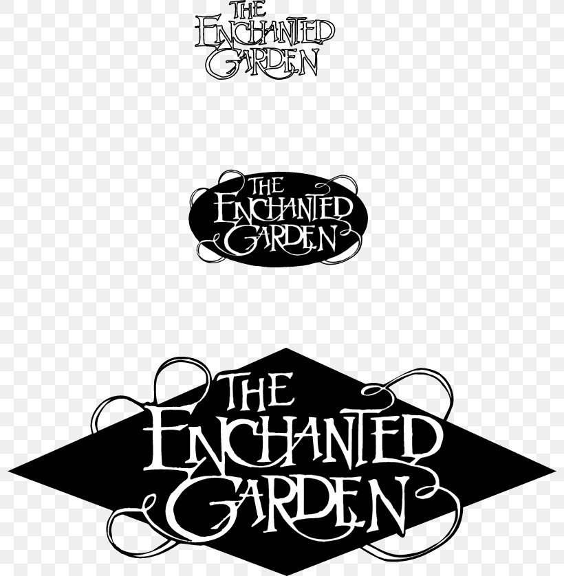 Logo Calligraphy Graphic Design Enchanted Font, PNG, 800x838px, Logo, Artwork, Black, Black And White, Brand Download Free