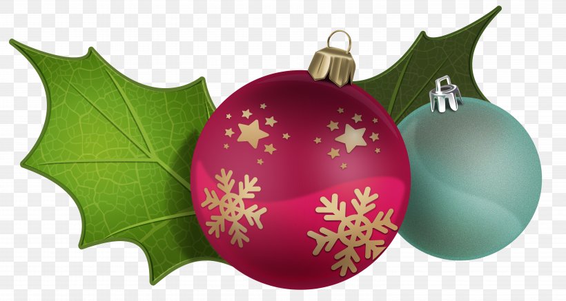 Christmas Ornament Christmas Decoration Clip Art, PNG, 5883x3141px, Christmas Ornament, Christmas, Christmas Decoration, Holly, Mistletoe Download Free