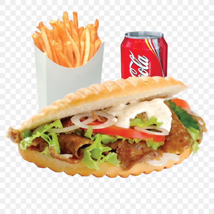 Doner Kebab Gyro Pita French Fries, PNG, 1024x1024px, Kebab, American Food, Blt, Bread, Breakfast Sandwich Download Free