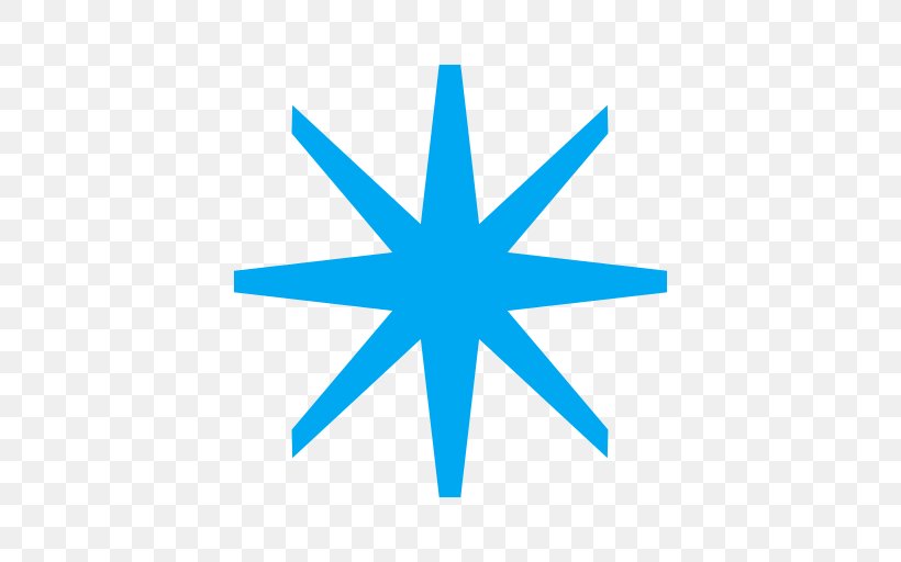 Five-pointed Star Emoji Symbol Star Polygons In Art And Culture, PNG, 512x512px, Star, Asterisk, Azure, Blue, Electric Blue Download Free