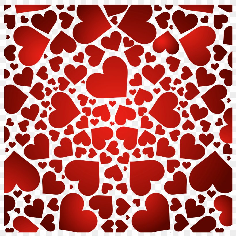 Heart Visual Arts Clip Art, PNG, 3643x3651px, Heart, Pattern, Petal, Point, Red Download Free