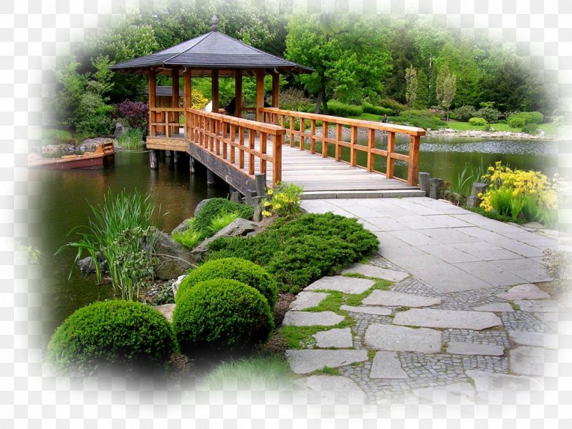 Landscape Bridges Japanese Garden Landscaping, PNG, 1200x900px, Garden, Back Garden, Backyard, Building, Garden Design Download Free