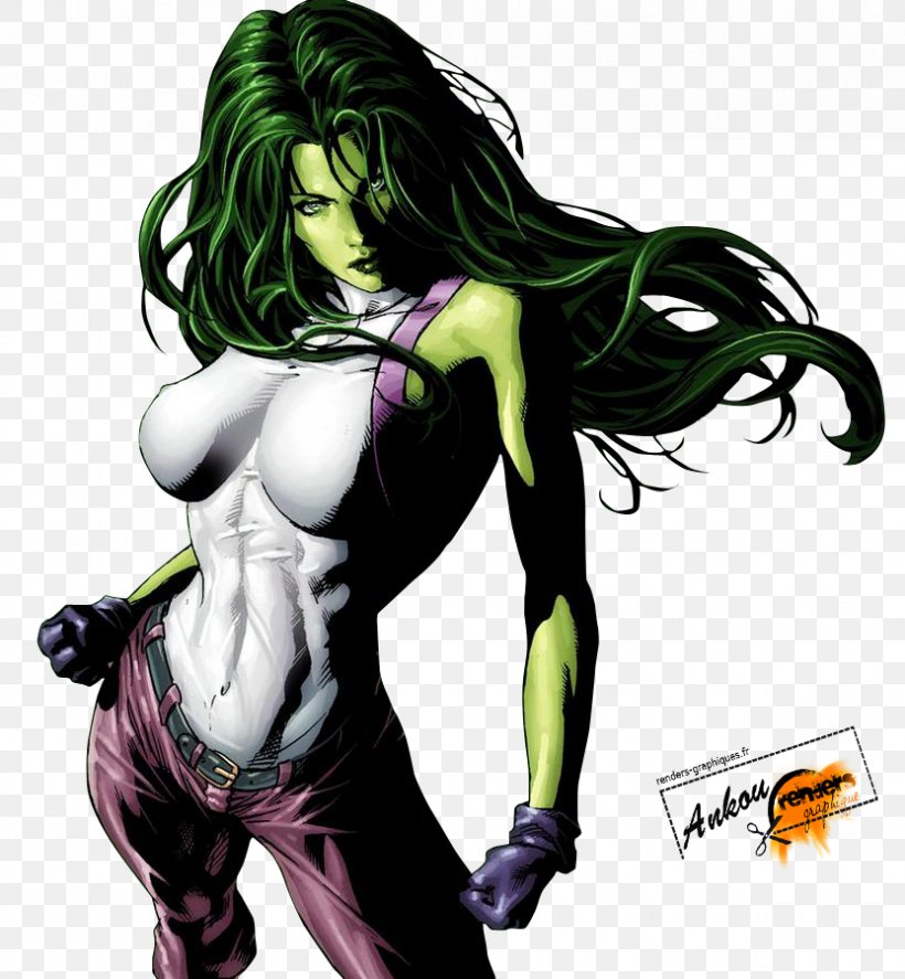She-Hulk Supervillain Cartoon Illustration, PNG, 832x900px, Watercolor, Cartoon, Flower, Frame, Heart Download Free