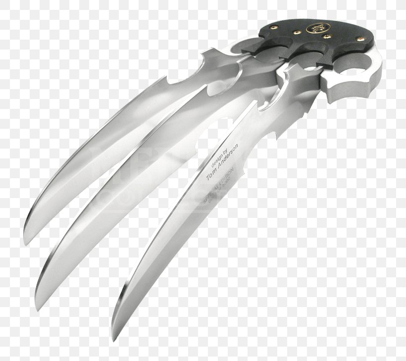 Throwing Knife Claw Weapon Pantera, PNG, 729x729px, Knife, Blade, Bone, Brass Knuckles, Claw Download Free