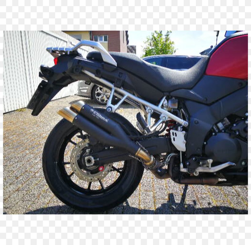 Tire Exhaust System Suzuki V-Strom 1000 Motorcycle, PNG, 800x800px, Tire, Alloy Wheel, Automotive Exhaust, Automotive Exterior, Automotive Lighting Download Free