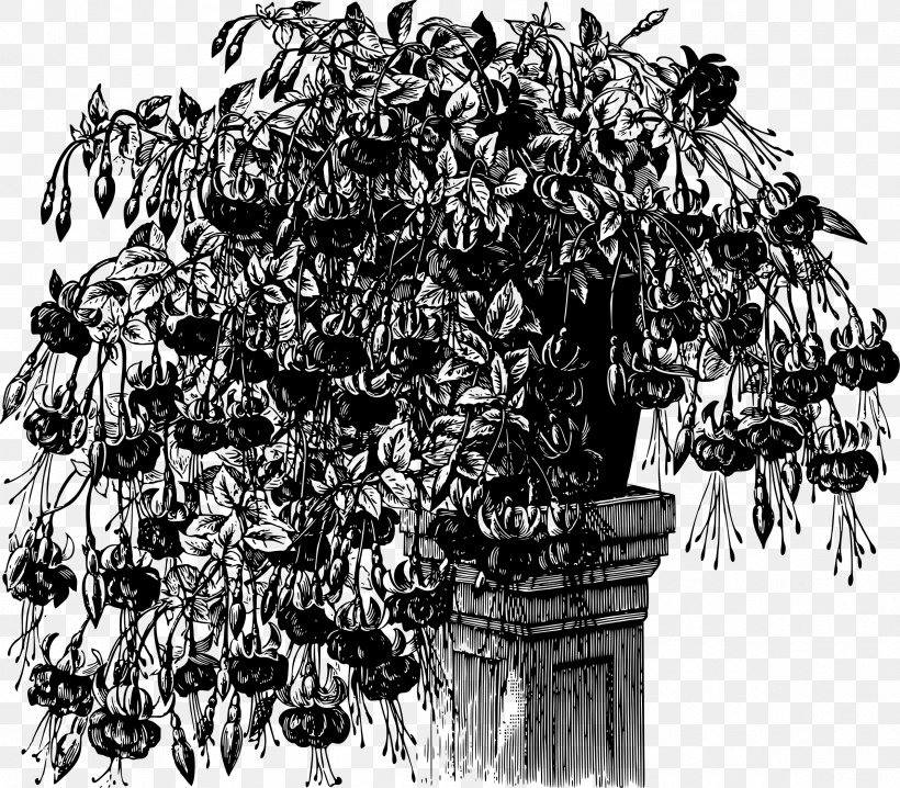 Clip Art, PNG, 2390x2094px, Drawing, Art, Black And White, Branch, Flower Download Free