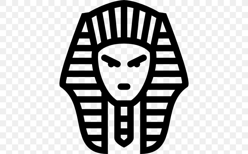 Ancient Egypt Egyptian Pyramids Pharaoh Tutankhamun's Mask, PNG, 512x512px, Ancient Egypt, Art Of Ancient Egypt, Artwork, Black And White, Egyptian Download Free