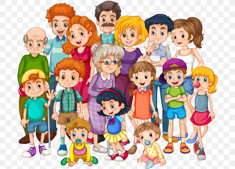 Extended Family Clip Art, PNG, 700x590px, Extended Family, Art, Cartoon, Child, Doll Download Free