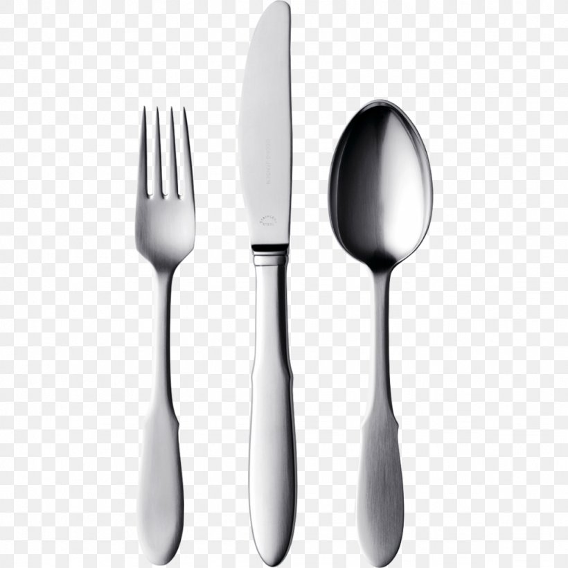 Knife Spoon Fork Clip Art, PNG, 1024x1024px, Knife, Black And White, Cutlery, Fork, Kitchen Utensil Download Free