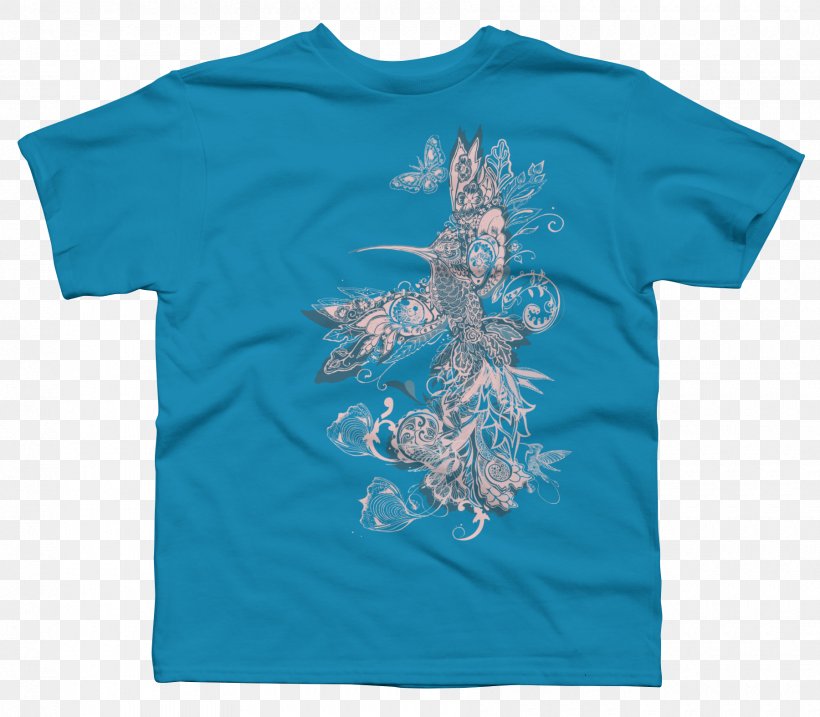 T-shirt Sleeve Triceratops Tyrannosaurus, PNG, 1800x1575px, Tshirt, Active Shirt, Aqua, Battle, Blue Download Free