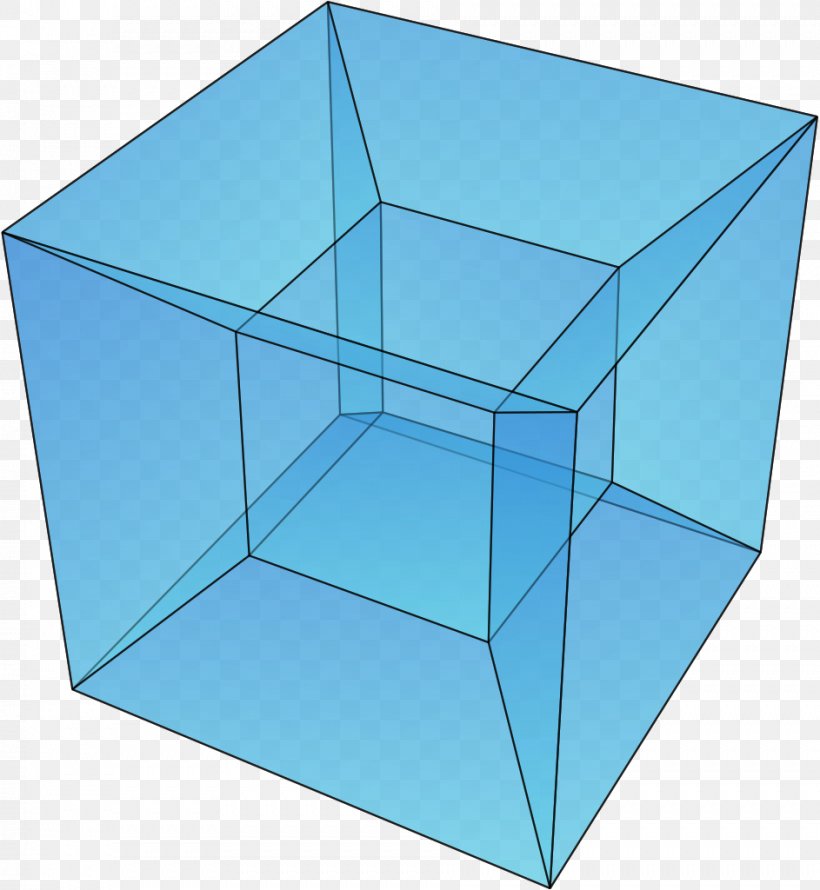 Four-dimensional Space Hypercube Three-dimensional Space One