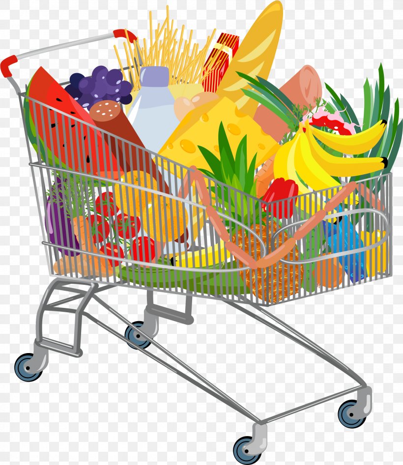 Supermarket Cartoon, PNG, 2104x2430px, Grocery Store, Bag, Cart, Food,  Shopping Download Free