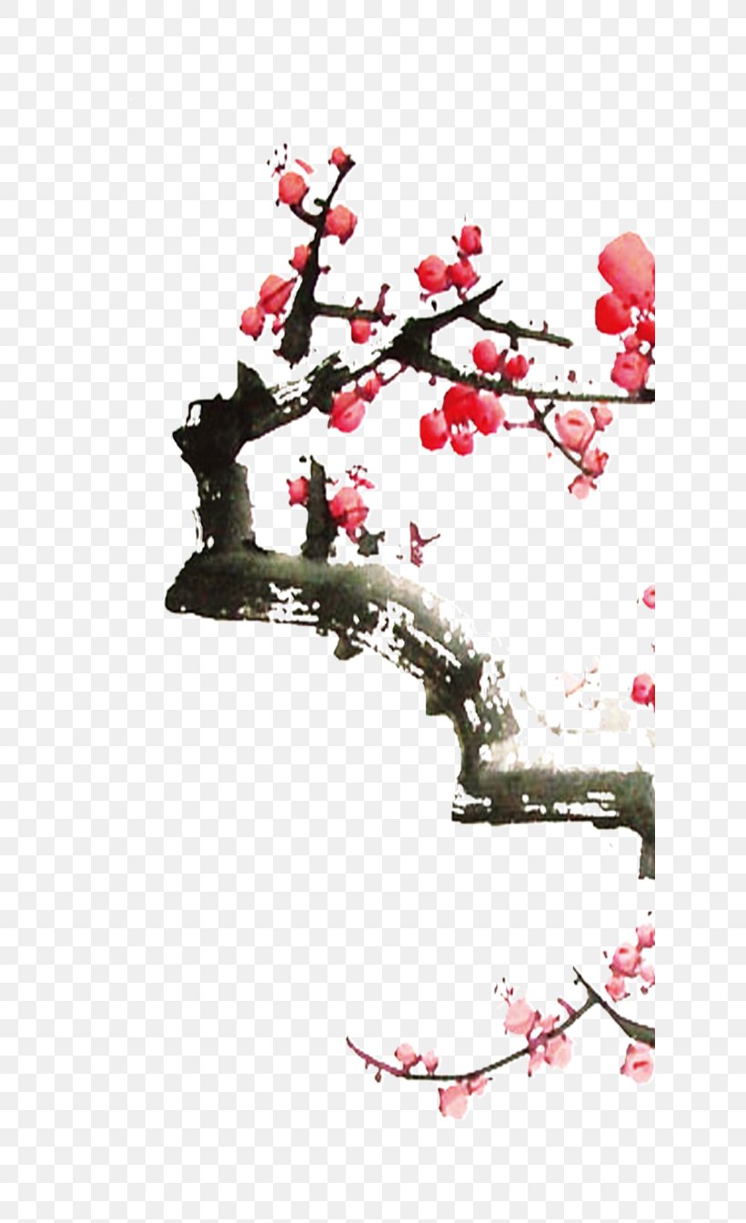 Ameixeira Poster Ink Wash Painting, PNG, 621x1344px, Ameixeira, Blossom, Branch, Cherry, Cherry Blossom Download Free
