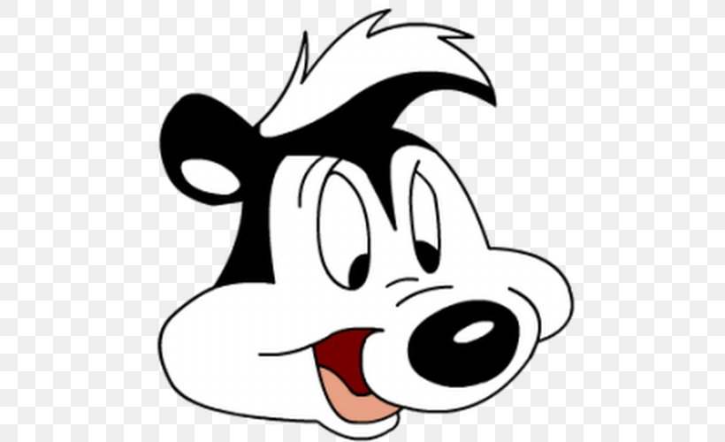 Pepé Le Pew Penelope Pussycat Looney Tunes, PNG, 500x500px, Pepe Le Pew, Art, Artwork, Black And White, Cartoon Download Free