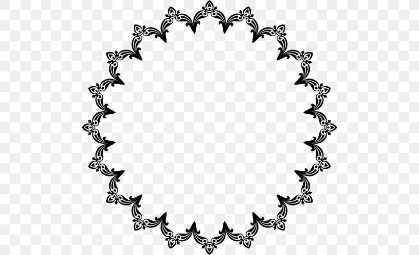 Picture Frames Sticker Clip Art, PNG, 500x500px, Picture Frames, Art, Black, Black And White, Body Jewelry Download Free
