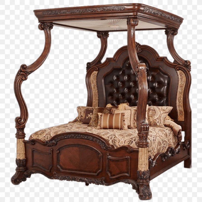 Bedside Tables Canopy Bed Bedroom Furniture Sets, PNG, 1000x1000px, Bedside Tables, Antique, Bed, Bed Frame, Bedding Download Free