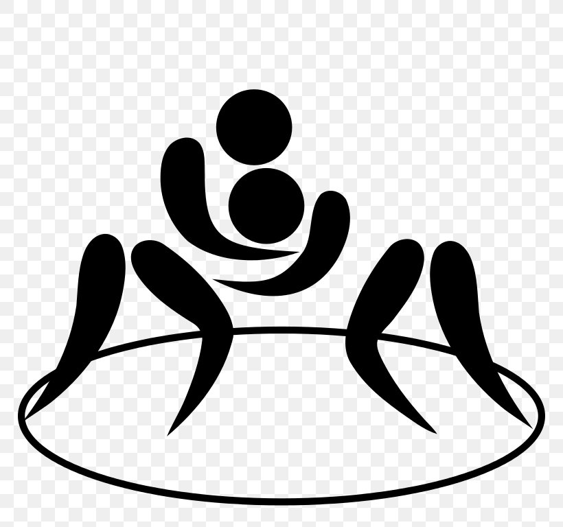 Freestyle Wrestling Professional Wrestling Clip Art, PNG, 768x768px, Wrestling, Amateur Wrestling, Artwork, Black, Black And White Download Free