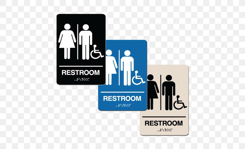 Unisex Public Toilet Bathroom Disability, PNG, 500x500px, Unisex Public Toilet, Accessibility, Bathroom, Braille, Brand Download Free