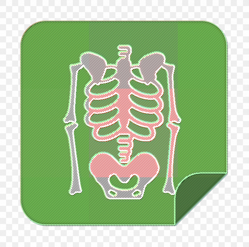 X Rays Icon Medical Elements Icon Skeleton Icon, PNG, 1232x1226px, X Rays Icon, Green, Human Anatomy, Medical Elements Icon, Pink Download Free