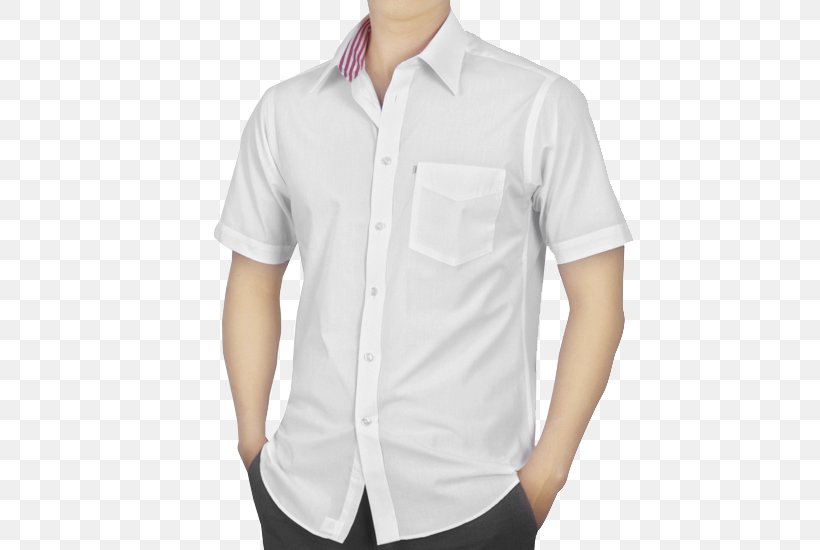 Dress Shirt White Clothing Uniform, PNG, 500x550px, Dress Shirt, Button, Clothing, Collar, Fashion Download Free