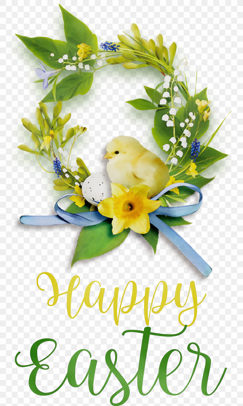 Floral Design, PNG, 2133x3559px, Happy Easter, Artificial Flower, Chicken And Ducklings, Cut Flowers, Floral Design Download Free