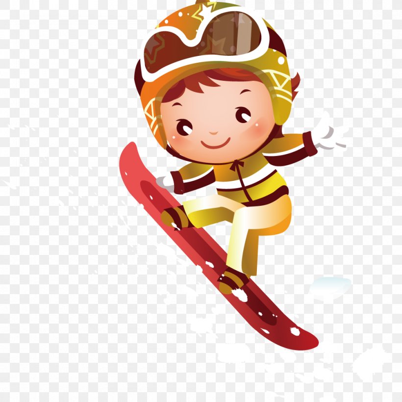 Skiing Child Clip Art, PNG, 1000x1000px, Skiing, Alpine Skiing, Art, Drawing, Fictional Character Download Free