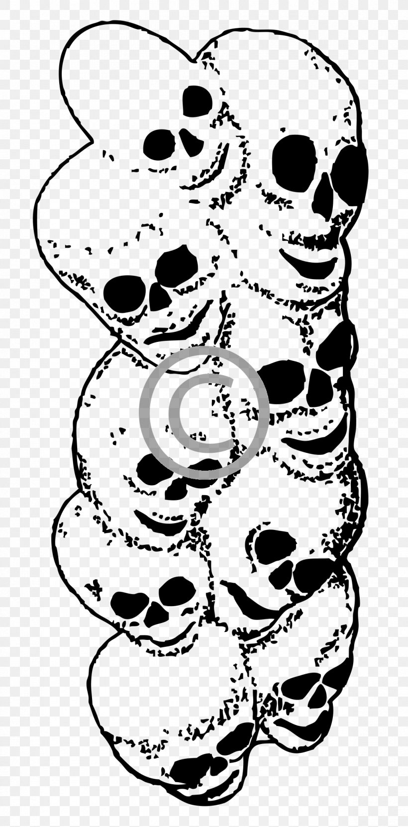 Skull Skeleton Clip Art, PNG, 1184x2400px, Skull, Anatomy, Area, Art, Artwork Download Free