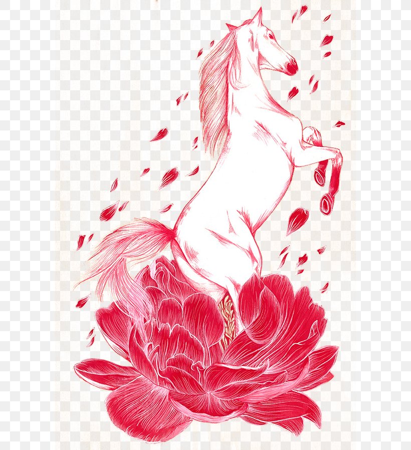 Visual Arts Horse Floral Design Drawing Illustration, PNG, 600x897px, Visual Arts, Art, Drawing, Floral Design, Floristry Download Free