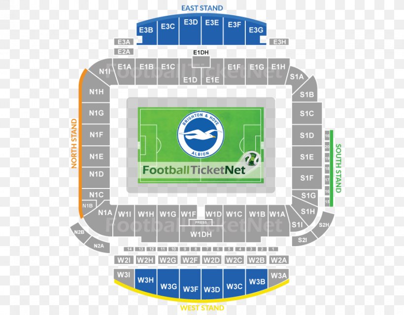 Falmer Stadium Brighton & Hove Albion F.C. Emirates Stadium KCOM Stadium, PNG, 924x722px, Falmer Stadium, Bleacher, Brand, Brighton, Brighton And Hove Download Free