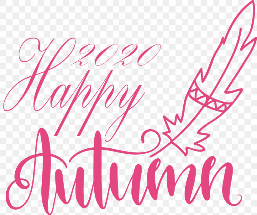 Logo Text Pink M Line Area, PNG, 3000x2517px, Happy Autumn, Area, Happy Fall, Line, Logo Download Free